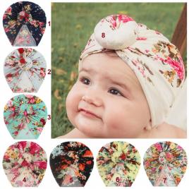 Caciulita tip turban viu colorata (marime disponibila: 3-6 luni (marimea 18