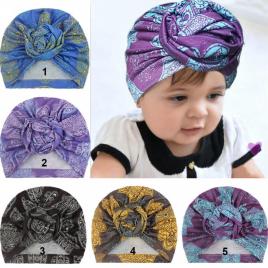 Caciulita tip turban - persey (marime disponibila: 3-6 luni (marimea 18