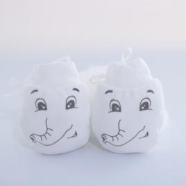 Manusi de protectie pentru bebelusi -elefantel (marime disponibila: 0-6 luni)