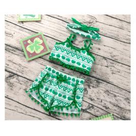 Costumas de vara pentru fetite - lucky (marime disponibila: 6-9 luni (marimea
