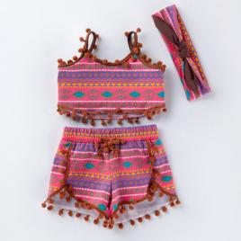 Costumas de vara pentru fetite - parsly (marime disponibila: 6-9 luni (marimea