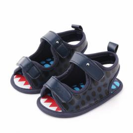 Sandalute bleumarine cu barete - croco (marime disponibila: 3-6 luni (marimea