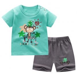 Costumas pentru baietei - broscuta (marime disponibila: 3-6 luni (marimea 18