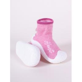 Mocasini pentru copii cu talpa antiderapanta - inimioara (marime disponibila: