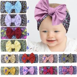Bentita animal print cu fundita (marime disponibila: 0-12 luni, model: 8)