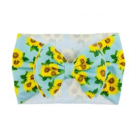 Bentita lata cu funda si imprimeu - model 15 (marime disponibila: 6-12 luni
