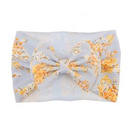 Bentita lata cu funda si imprimeu - model 17 (marime disponibila: 6-12 luni