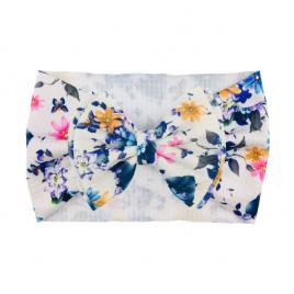 Bentita lata cu funda si imprimeu - model 4 (marime disponibila: 6-12 luni