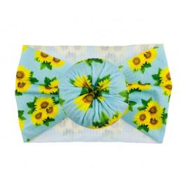 Bentita lata tip turban cu imprimeu - model 12 (marime disponibila: 6-12 luni