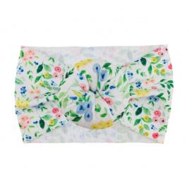 Bentita lata tip turban cu imprimeu - model 22 (marime disponibila: 6-12 luni