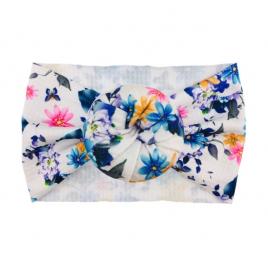 Bentita lata tip turban cu imprimeu - model 25 (marime disponibila: 6-12 luni