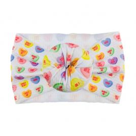 Bentita lata tip turban cu imprimeu - model 5 (marime disponibila: 6-12 luni