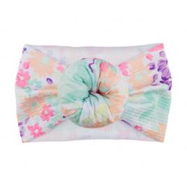 Bentita lata tip turban cu imprimeu - model 7 (marime disponibila: 6-12 luni