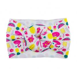 Bentita lata tip turban cu imprimeu - model 9 (marime disponibila: 6-12 luni