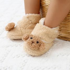 Cizmulite imblanite crem - oita (marime disponibila: 6-9 luni (marimea 19