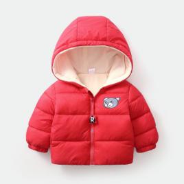 Geaca rosie pentru fetite - teddy (marime disponibila: 4 ani)