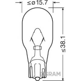 Bec 12v wy16w original set 10 buc osram