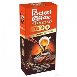 Pocket coffee espresso to go - ciocolata si cafea 100% arabica 3 buc  - 64,8ml