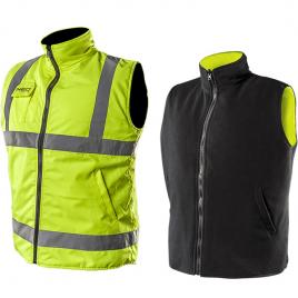 Vesta de lucru cu doua fete reflectorizanta galben/negru nr.m/50 neo tools 81-520-m