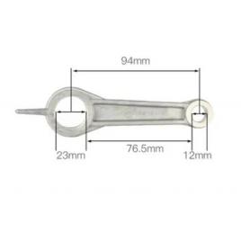 Biela cap compresor de aer aluminiu - 12x23x77mm ch016