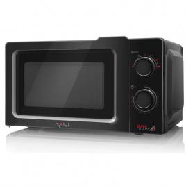 Cuptor cu microunde gallet fmom 205b negru, 700 w, 20 litri, 6 niveluri de