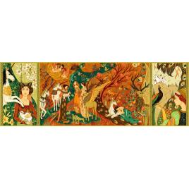 Puzzle djeco 500 piese - gradina cu unicorni