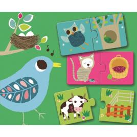 Puzzle duo djeco habitat