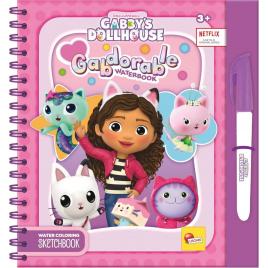 Carte de colorat cu apa gabby's dollhouse