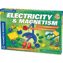 Kit stem electricitate si forta magnetica, thames & kosmos, 64 piese