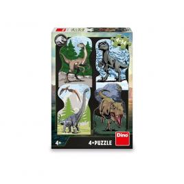 Puzzle jurassic world 4x54 piese dino toys