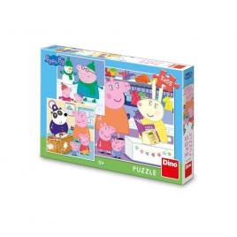 Puzzle peppa pig 3x55 piese dino toys