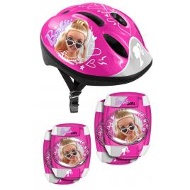 Set casca, cotiere si genunchiere barbie stamp