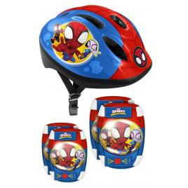 Set casca, cotiere si genunchiere spidey stamp