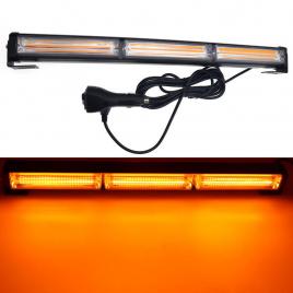 Bara led girofar 45 cm, 54w, lumina galbena, functii stroboscop, 12v, 3000k