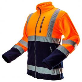 Bluza polar de avertizare portocaliu cu negru nr.48 neo tools 81-741-s