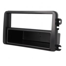 Cadru radio , rama adaptoare radio pentru volkswagen / passat / touran , negru