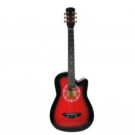 Chitara clasica din lemn 95 cm, cutaway country red