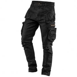 Pantaloni de lucru denim negrii nr.m/50 neo tools 81-233-m