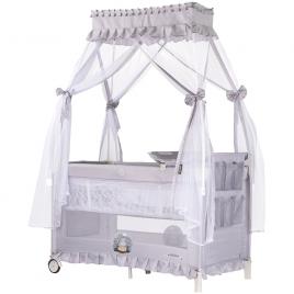 Patut pliabil chipolino palace hippo grey