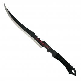 Sabie de vanatoare ideallstore®, fire blade, 70 cm, neagra