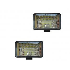 Set 2 x proiector led auto off road 126w, 9-32v, 2 faze, 10800 lumeni, 6500k, combo flood 60     spot 30
