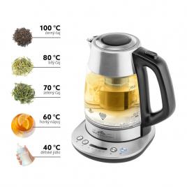 Fierbator electric cu infuzor pentru ceai eta crystela premium 9153, 1.5 l,