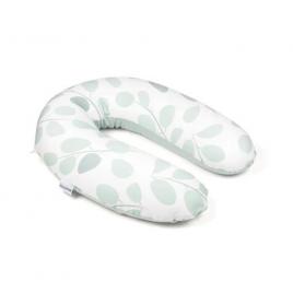 Perna mare pentru gravide si bebelusi 3 in 1 bumbac organic  doomoo buddy leaves aqua green