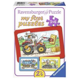 Puzzle utilaje - 3x6 piese