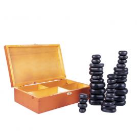 Pietre vulcanice bazaltice masaj insportline  36 buc,
