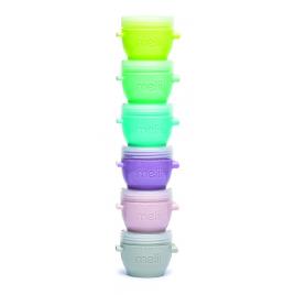 Set 6 recipiente silicon snap and go melii 59 ml