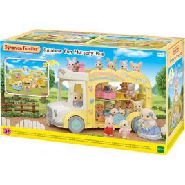 Set de joaca sylvanian families - autobuz curcubeu