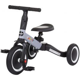 Tricicleta si bicicleta chipolino smarty 2 in 1 grey