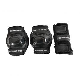 Aparatori role worker kinder 6-piese set, l, negru