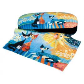 Etui cu textil si protectie ochelari rosina wachtmeister dolce vita, fridolin
